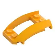 Wheel Arch, Curved Wedge 4 x 3 with 2 x 2 Opening and 4 Studs