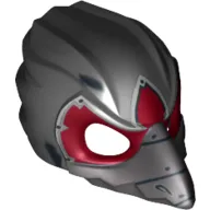 Mask Bird (Raven) with Silver Beak and Red Markings Print