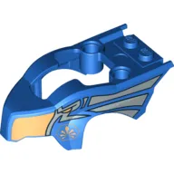 Fairing, Fly Wheel, Open Top Bird Shape with Eagle and Silver Ornament Print