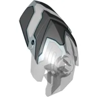 Large Figure Helmet / Visor with Clip with Clip with Face Guard Print