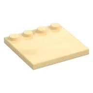 Plate Special 4 x 4 with Studs on One Edge [Plain]