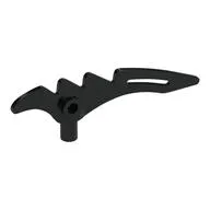 Weapon Scythe / Crescent Blade Serrated with Bar