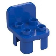 Duplo Chair with 4 Studs and Rounded Back