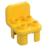 Duplo Chair with 4 Studs and Rounded Back
