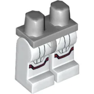 Hips and White Legs with Jek-14 Armor with Dark Red Markings Print