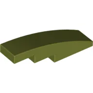 Slope Curved 4 x 1 No Studs [Stud Holder with Symmetric Ridges]