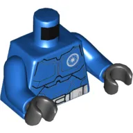 Torso Armor Special Forces Clone Trooper Print, Blue Arms, Black Hands