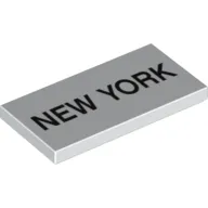 Tile 2 x 4 with 'NEW YORK' Print