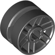 Wheel 14mm D. x 9.9mm with Centre Groove, Fake Bolts and 6 Spokes