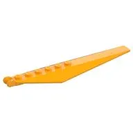 Hinge Plate 1 x 12 Locking 7 Teeth with Angled Side Extensions and Tapered Ends