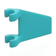 Flag 2 x 2 Trapezoid with Flat Area between Clips