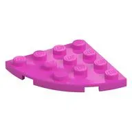 Plate Round Corner 4 x 4