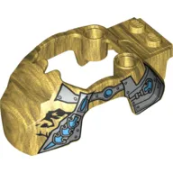 Fairing, Fly Wheel, Gorilla Shape with Silver Scaled Armor Print