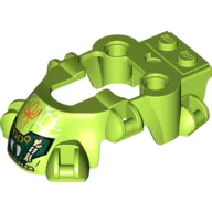 Fairing, Fly Wheel, Spider Shape with Spider, Fangs, Bones and Spider Webs Print