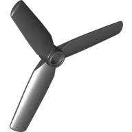 Propeller 3 Blade 9 Diameter with Pin Hole, Recessed Center