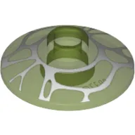 Dish 2 x 2 Inverted [Radar] with White Spider Web Print