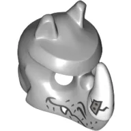 Mask Rhino with Repaired Horn Print