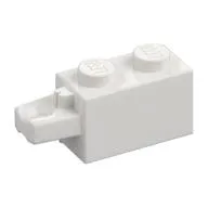 Hinge Brick 1 x 2 Locking with 1 Finger Horizontal End