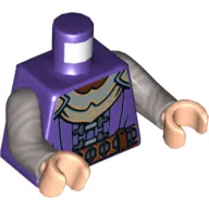 Torso Laketown Guard Uniform Print, Flat Silver Arms, Light Nougat Hands