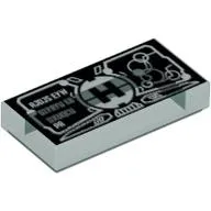 Tile 1 x 2 with Hero Factory HUD / Wrist Computer Print