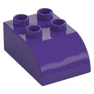 Duplo Brick 2 x 3 with Curved Top