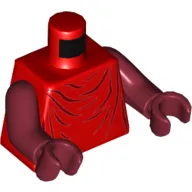 Torso Imperial Royal Guard Robe Print, Dark Red Arms and Hands