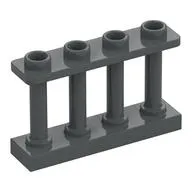 Fence Spindled 1 x 4 x 2 [4 Top Studs]
