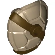 Minifig Neckwear Turtle Shell with Stud with Dark Brown Horizontal and Diagonal Belt Pattern