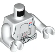 Torso Armor Snowtrooper Commander Print, White Arms and Hands