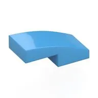 Slope Curved 2 x 1 No Studs [1/2 Bow]