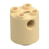 Brick Round 2 x 2 x 2 Robot Body, Axle Holder '+' Orientation