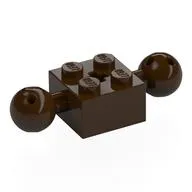 Technic Brick Special 2 x 2 with 10.2mm Balls with Holes and Axle Hole