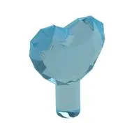 Rock - Heart Jewel with Shaft