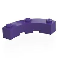 Brick Round Corner 4 x 4 Macaroni Wide with 3 Studs