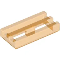 Tile Special 1 x 2 Grille with Bottom Groove