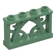 Fence Ornamented 1 x 4 x 2 with 4 Studs