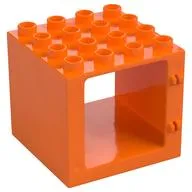 Duplo Door / Window Frame 4 x 4 x 3 with Thin Top