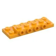 Plate Special 2 x 6 x 2/3 with 4 Studs on Side, 1 Support Wall on Bottom