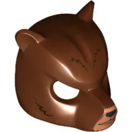 Mask Bear with Black Nose and Dark Brown Fur Print