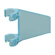 Flag 2 x 2 Trapezoid with Flat Area between Clips