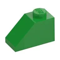 Slope 45° 2 x 1 with Bottom Pin