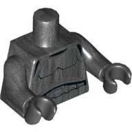 Torso Armor, Black Detailing without Shoulder Belts Print (Shadow Stormtrooper), Pearl Titanium Arms, Black Hands