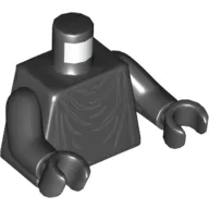 Torso Imperial Robe with Gray Creases Print (Shadow Guard), Black Arms and Hands