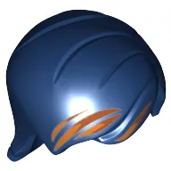 Hair Mid-Length with Side Part and Orange Hair Streaks Print (Sabine Wren)