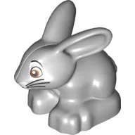 Duplo Animal Rabbit with Whiskers and Pink Nose Print