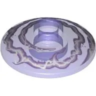 Dish 2 x 2 Inverted [Radar] with Lavender and White Electricity Print