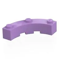 Brick Round Corner 4 x 4 Macaroni Wide with 3 Studs