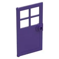 Door 1 x 4 x 6 with 4 Panes and Stud Handle