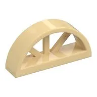 Window 1 x 4 x 1 2/3 with Spoked Rounded Top