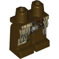 Hips and Dark Brown Legs with Camouflage Coattails, Belt with Silver Buckle Print (Han Solo)